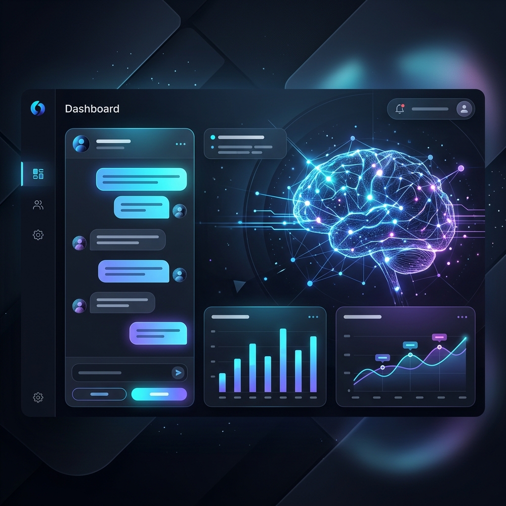Enterprise analytics dashboard and AI response review workflows